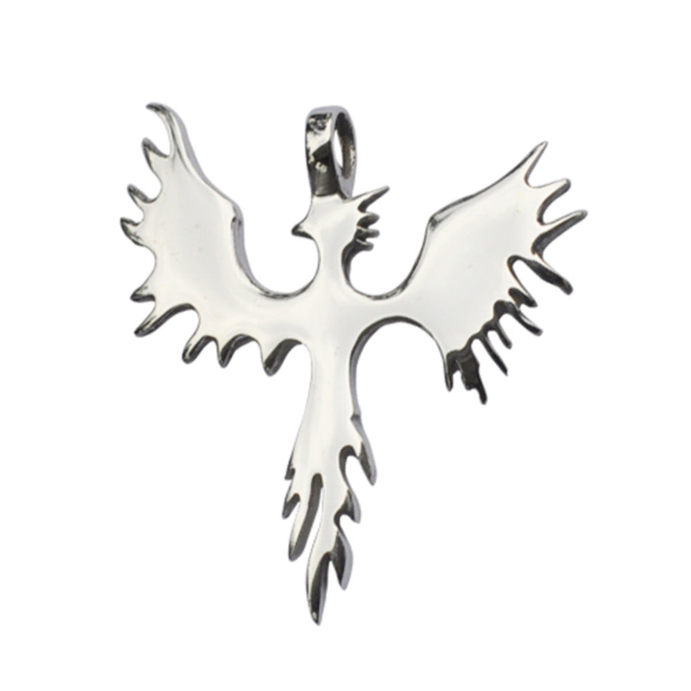 New Phoenix Bird 92.5 Sterling Silver Pewter Brass Necklace Pendant Jewelry
