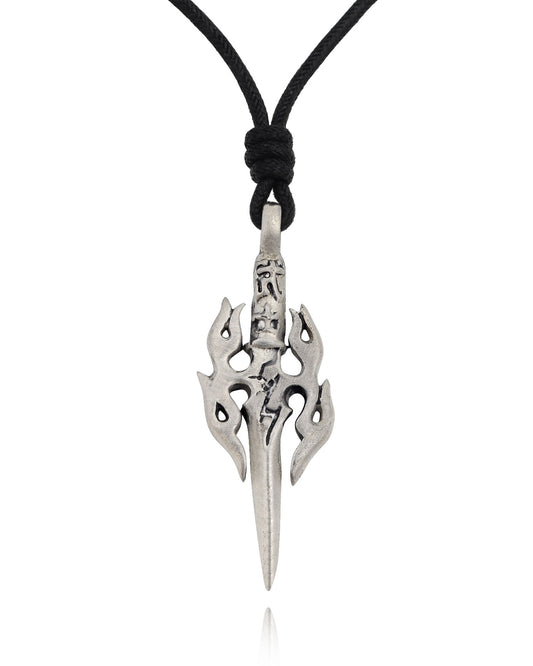 Sword Silver Pewter Charm Necklace Pendant Jewelry Various Style