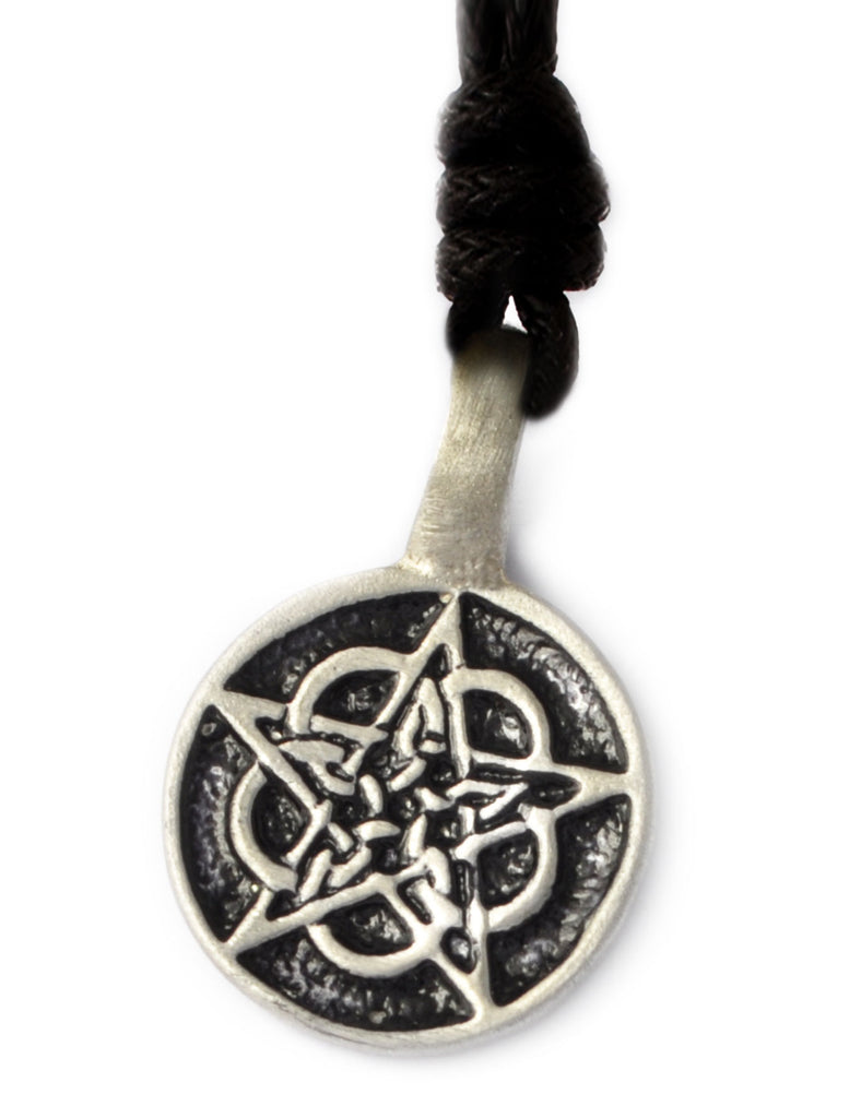 Pentagram Gothic Wicca Silver Pewter Charm Necklace Pendant Jewelry