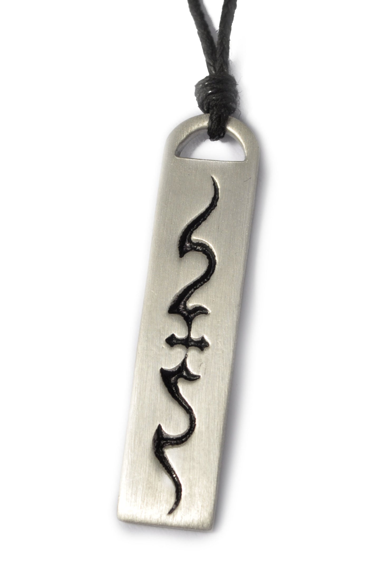 Tribal Tatoo Design Silver Pewter Charm Necklace Pendant Jewelry