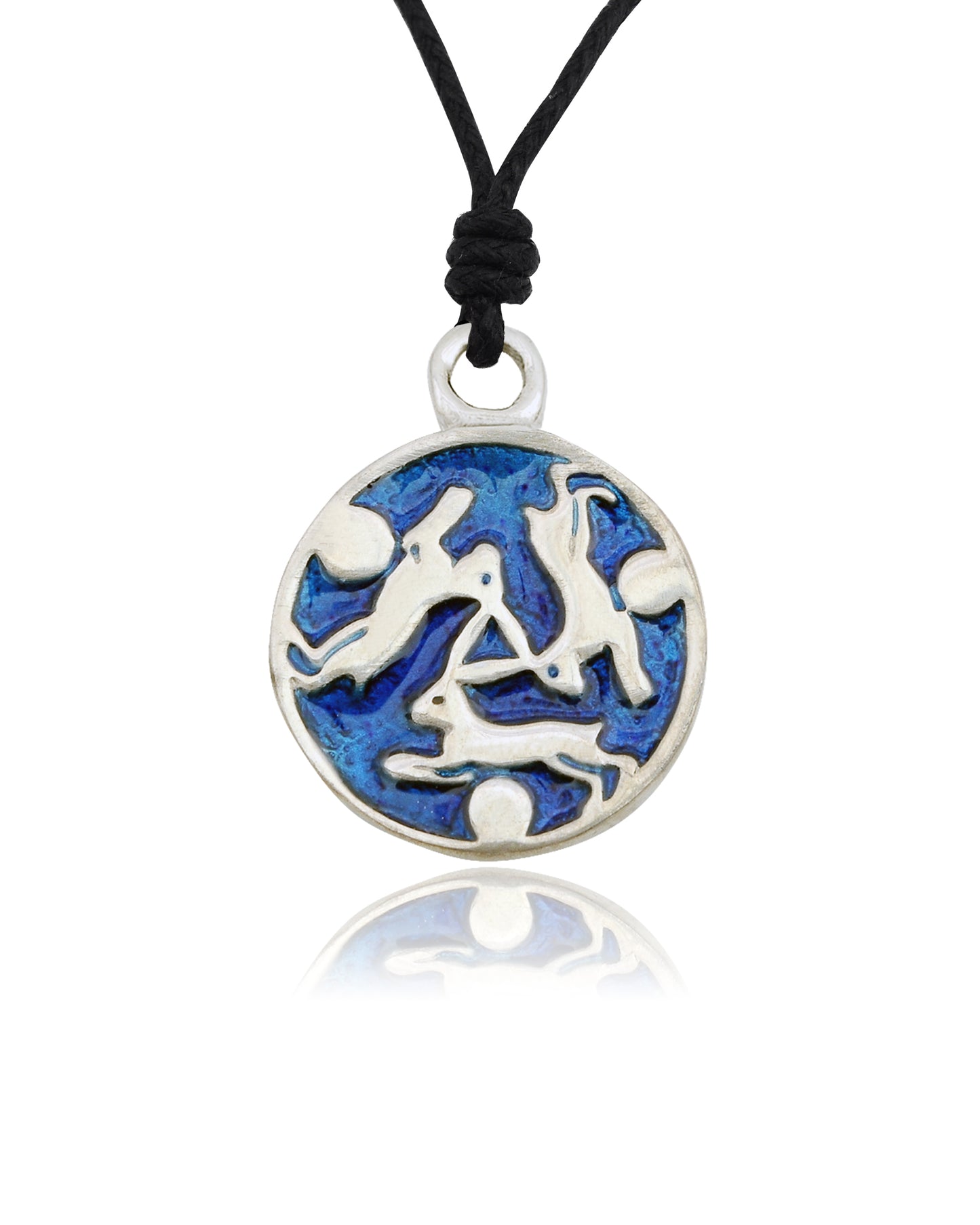 Blue Ranger Design Silver Pewter Charm Necklace Pendant Jewelry