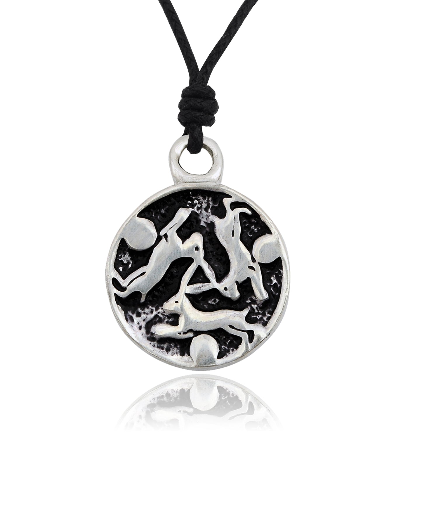 Blue Ranger Design Silver Pewter Charm Necklace Pendant Jewelry