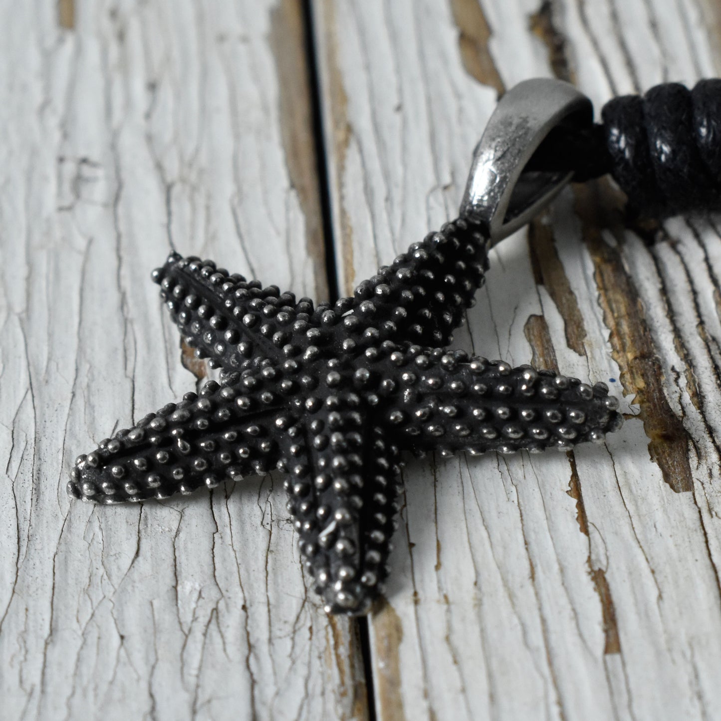 Starfish Silver Pewter Charm Necklace Pendant Jewelry