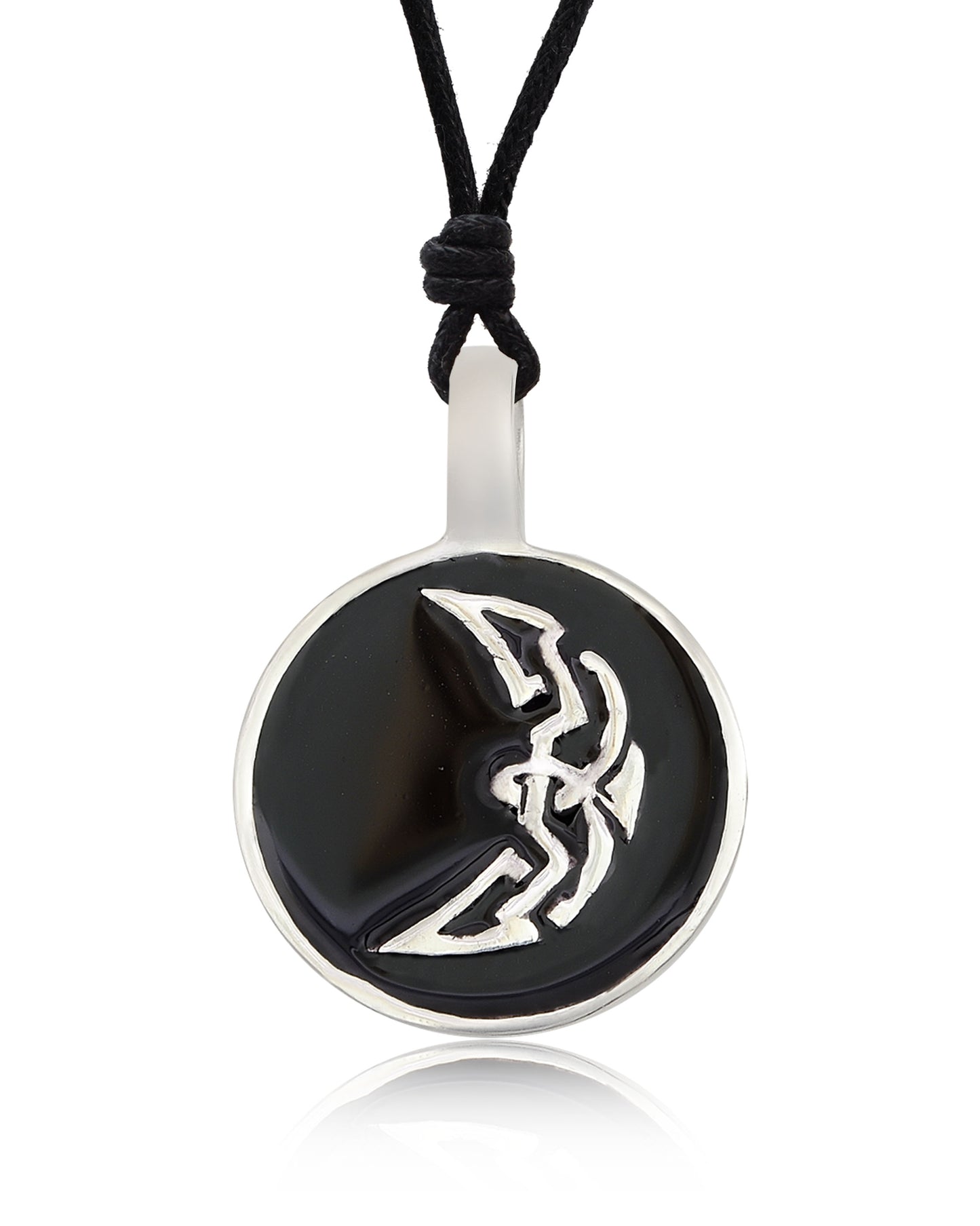 Celtic Moon Silver Pewter Charm Necklace Pendant Jewelry