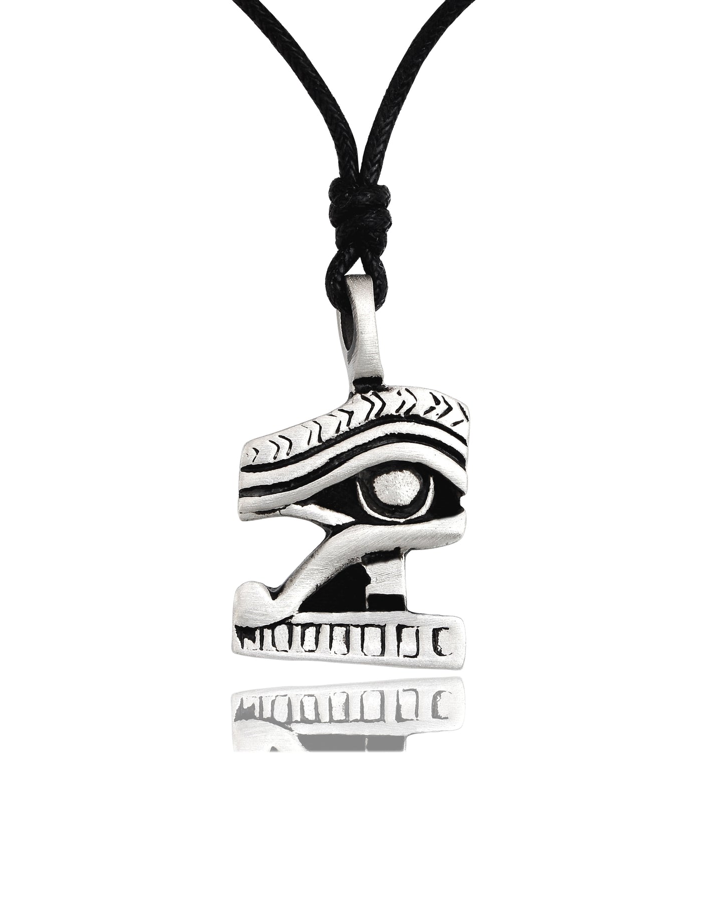 Egyptian of Horus Ra 92.5 Sterling Silver Pewter Brass Necklace Pendant Jewelry