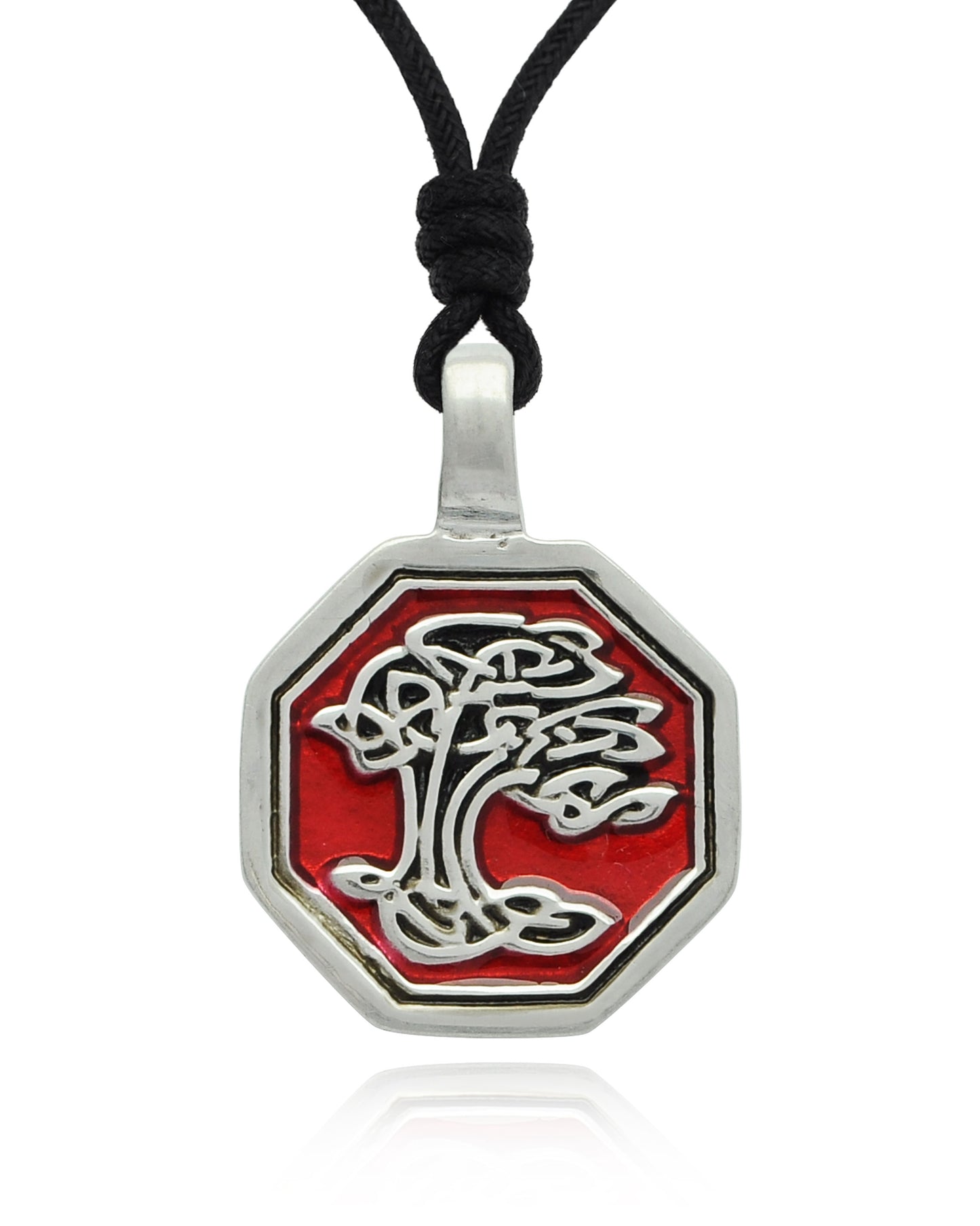New Celtic Tree Silver Pewter Charm Necklace Pendant Jewelry