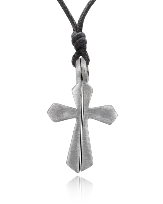 Pieces Cross Silver Pewter Charm Necklace Pendant Jewelry