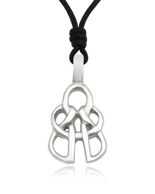 Celtic Knot Silver Pewter Charm Necklace Pendant Jewelry