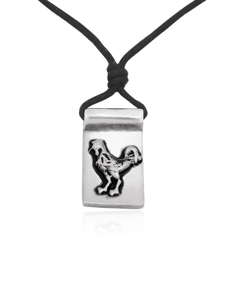 Chinese Zodiac Signs Necklace Pendants Pewter Silver Pendant Jewelry