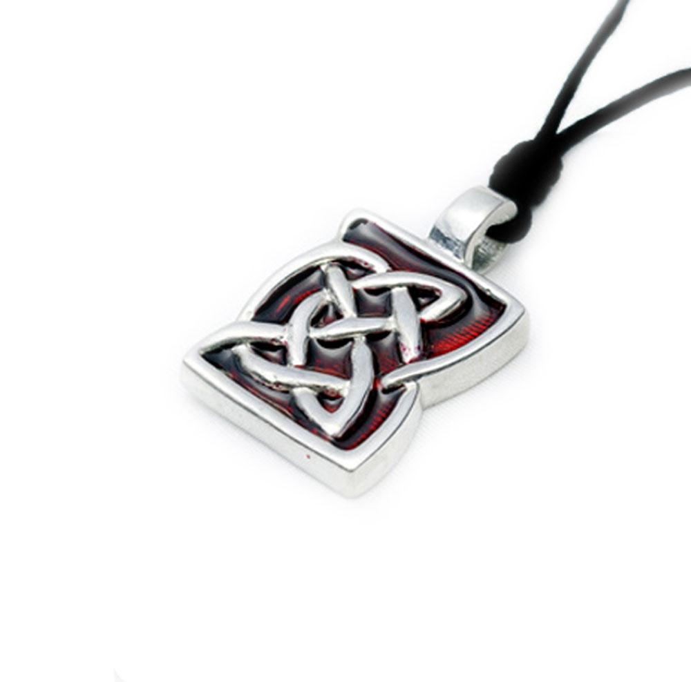 Celtic Knot Design Silver Pewter Charm Necklace Pendant Jewelry
