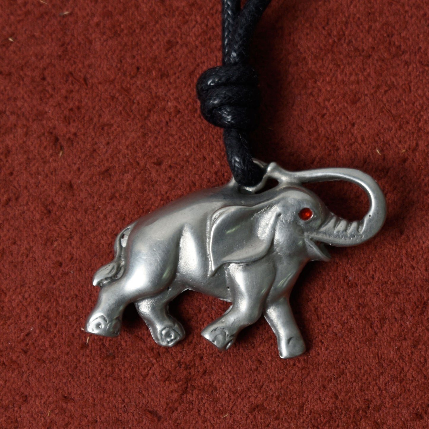 Elephant Silver Pewter Charm Necklace Pendant Jewelry