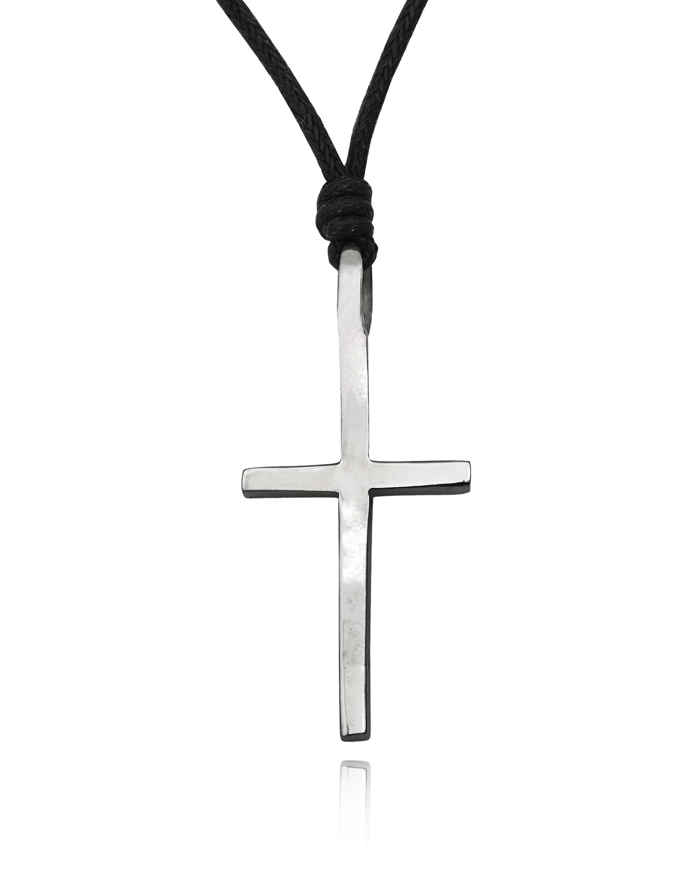 Cross Silver Pewter Charm Necklace Pendant Jewelry