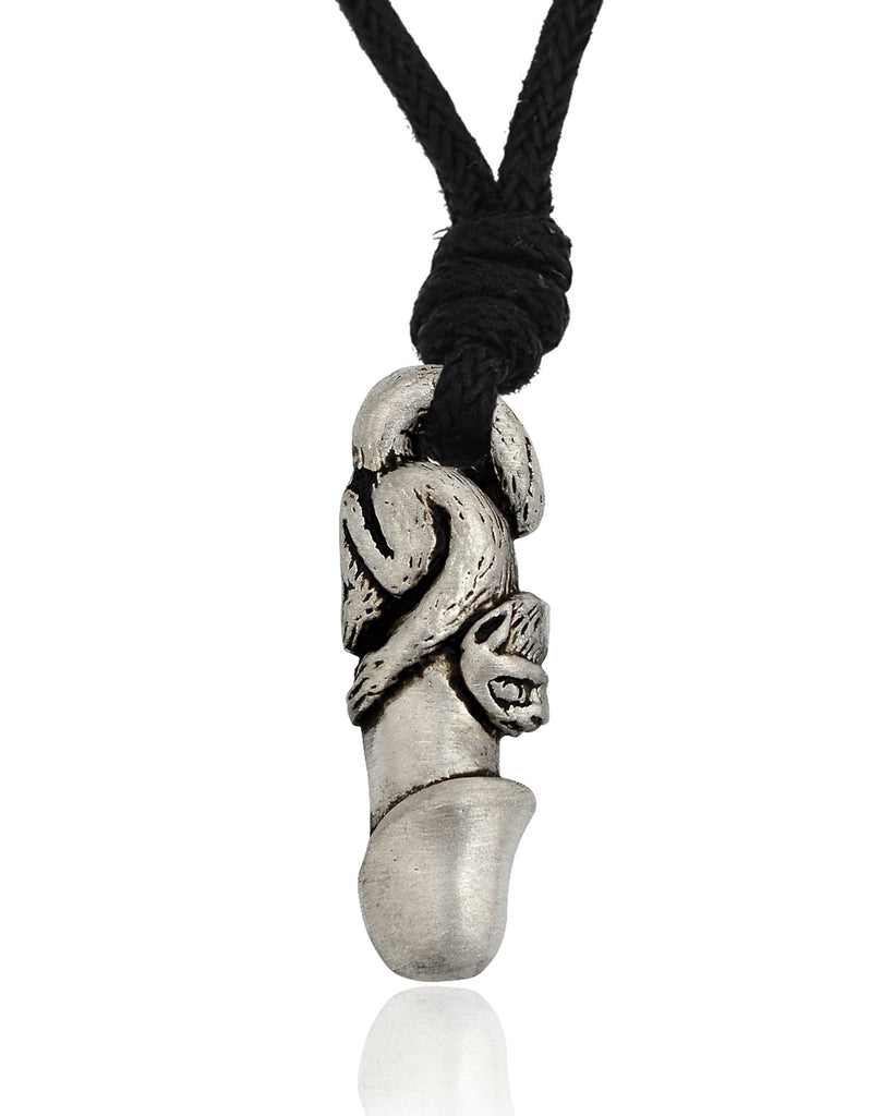 Fertility Thai Amulet Silver Pewter Charm Necklace Pendant Jewelry