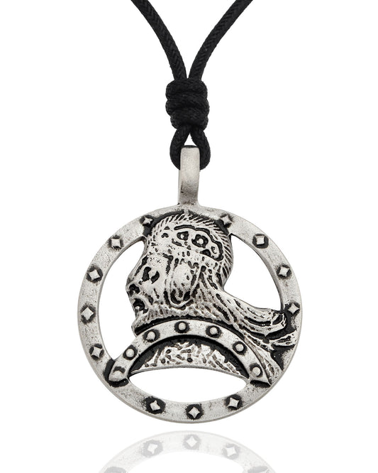 Viking Silver Pewter Charm Necklace Pendant Jewelry