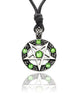 Pentagram Silver Pewter Charm Necklace Pendant Jewelry