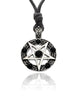 Pentagram Silver Pewter Charm Necklace Pendant Jewelry