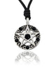Pentagram Silver Pewter Charm Necklace Pendant Jewelry
