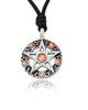 Pentagram Silver Pewter Charm Necklace Pendant Jewelry