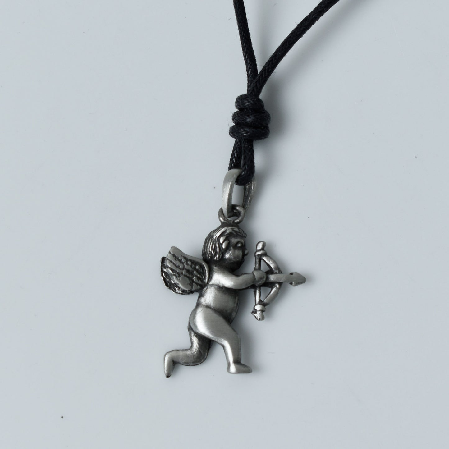 Cupid Silver Pewter Charm Necklace Pendant Jewelry