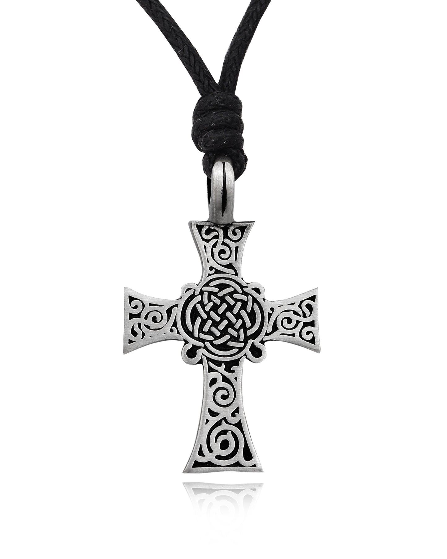 Celtic Cross Silver Pewter Charm Necklace Pendant Jewelry Various Style