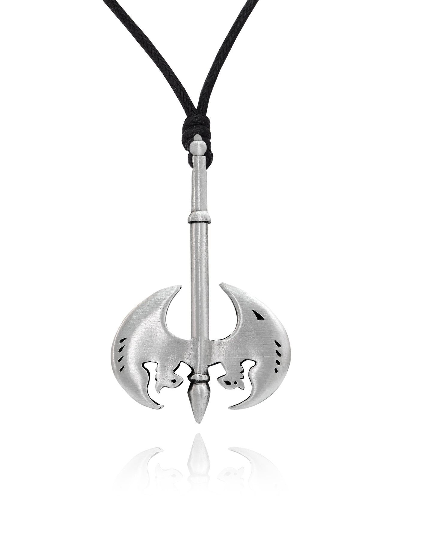 Unique Battle Axe Silver Pewter Gold Brass Charm Necklace Pendant Jewelry