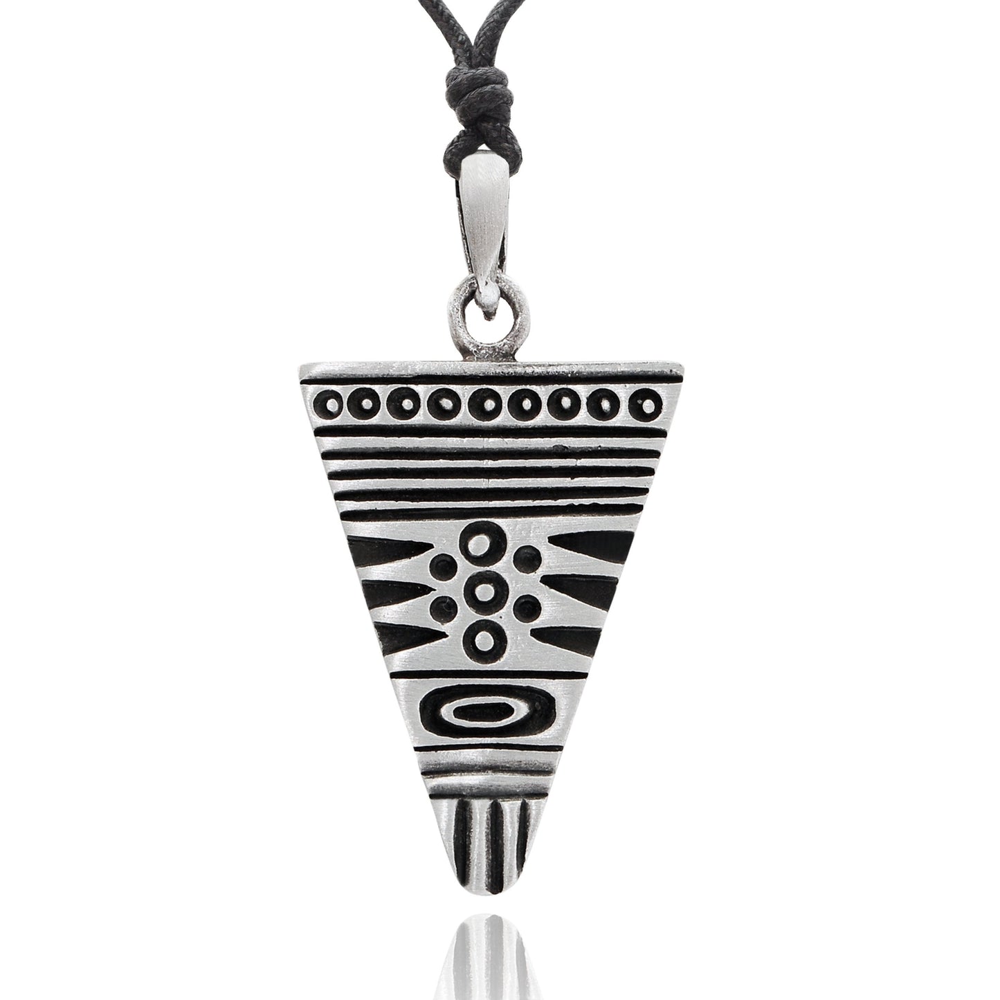 New Aztec Mayan Design Silver Pewter Gold Brass Charm Necklace Pendant Jewelry