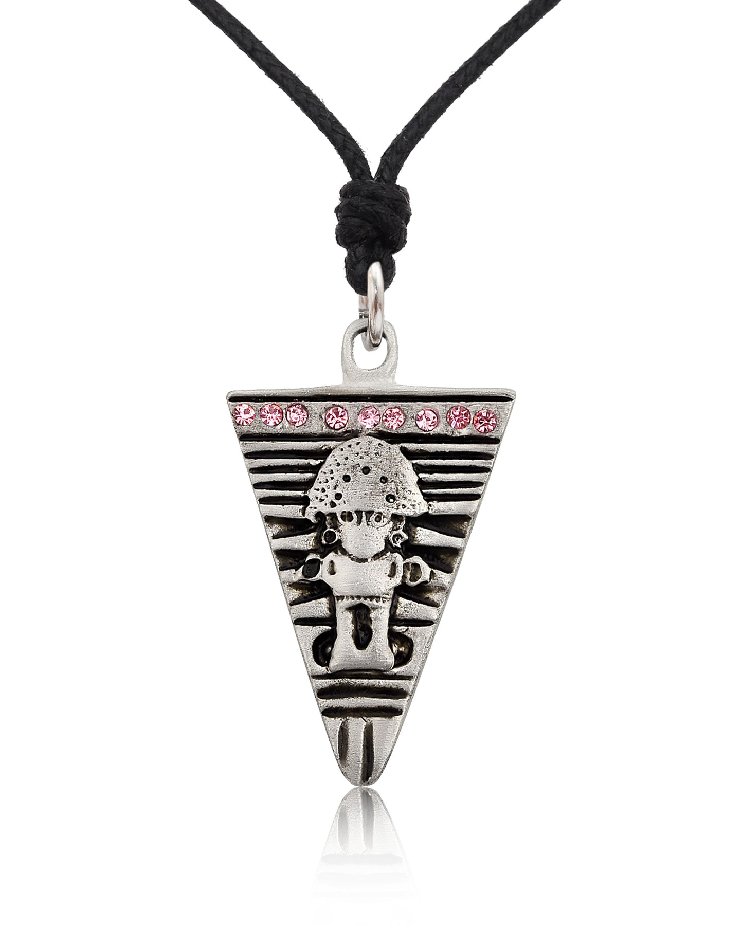 Aztec Mayan Design Silver Pewter Gold Brass Charm Necklace Pendant Jewelry