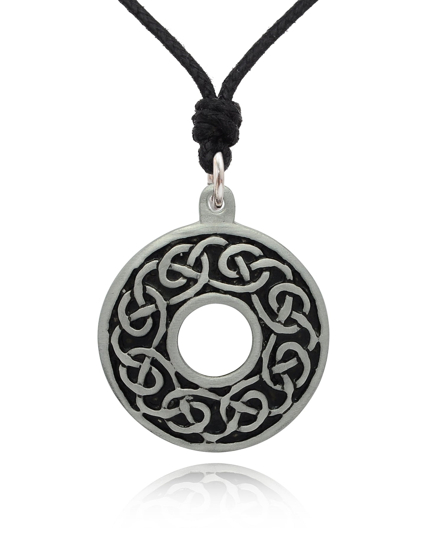 New Celtic Designs Shield Silver Pewter Charm Necklace Pendant Jewelry