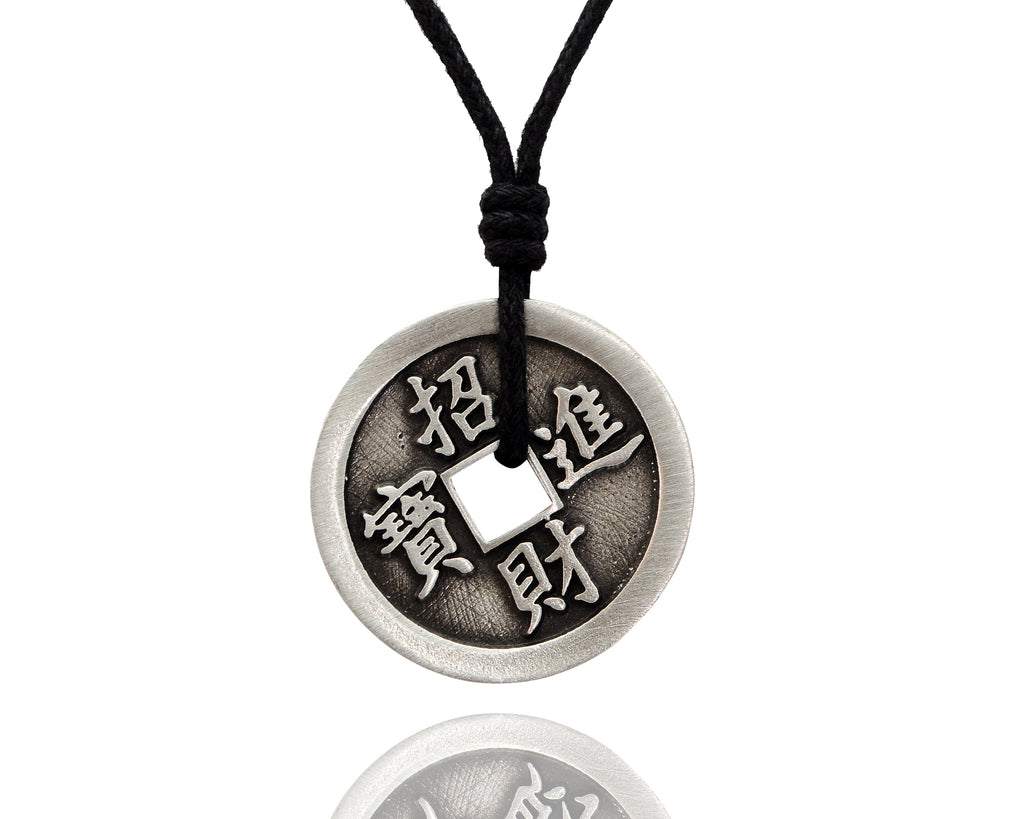 New Chinese Zodiac I-ching Silver Pewter Necklace Pendant Jewelry