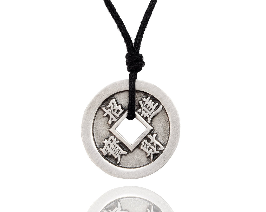 New Chinese Zodiac I-ching Silver Pewter Necklace Pendant Jewelry