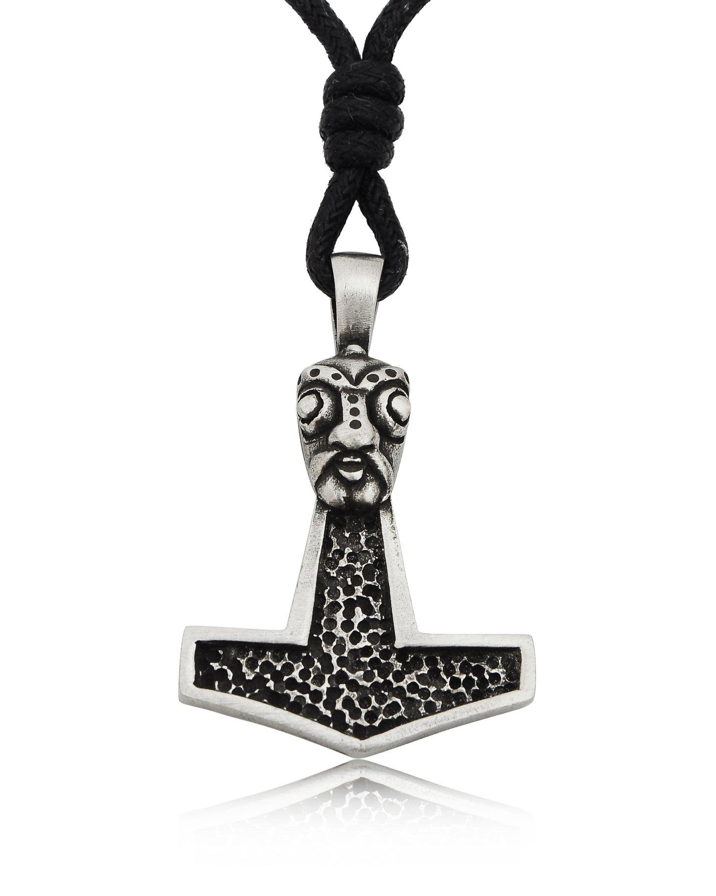 God's Hammer Silver Pewter Charm Necklace Pendant Jewelry
