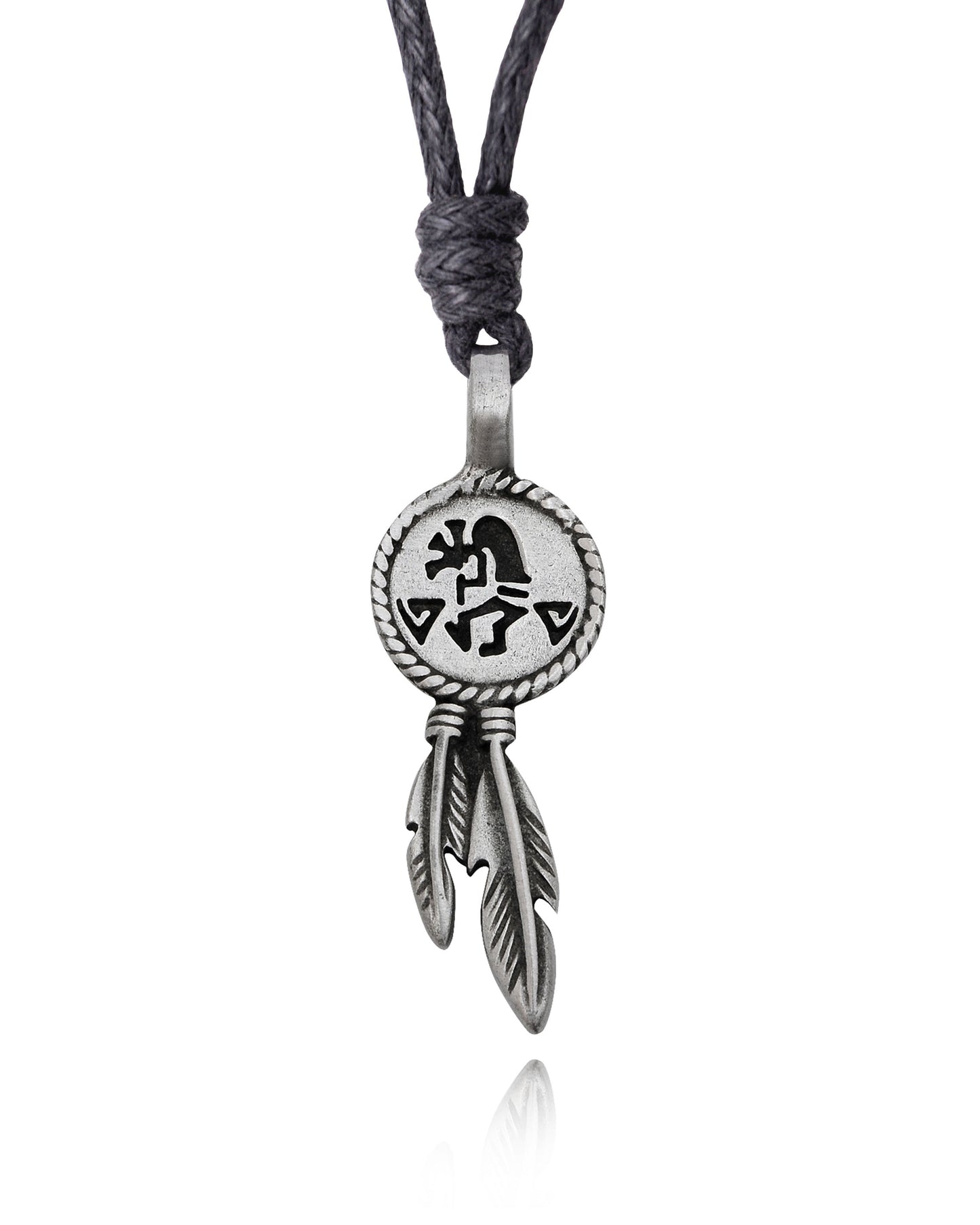 New Native American Indian Symbol Silver Pewter Necklace Pendant Jewelry