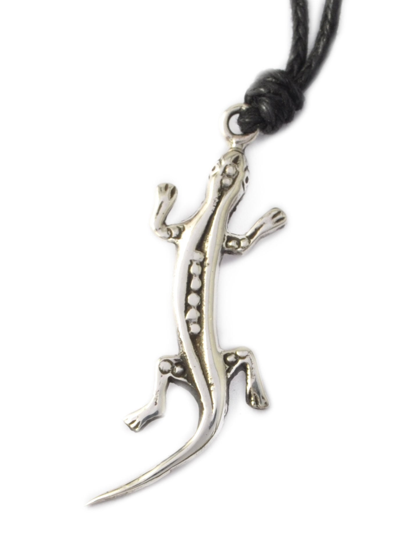 New Lizard 92.5 Sterling Silver Gold Brass Charm Necklace Pendant Jewelry