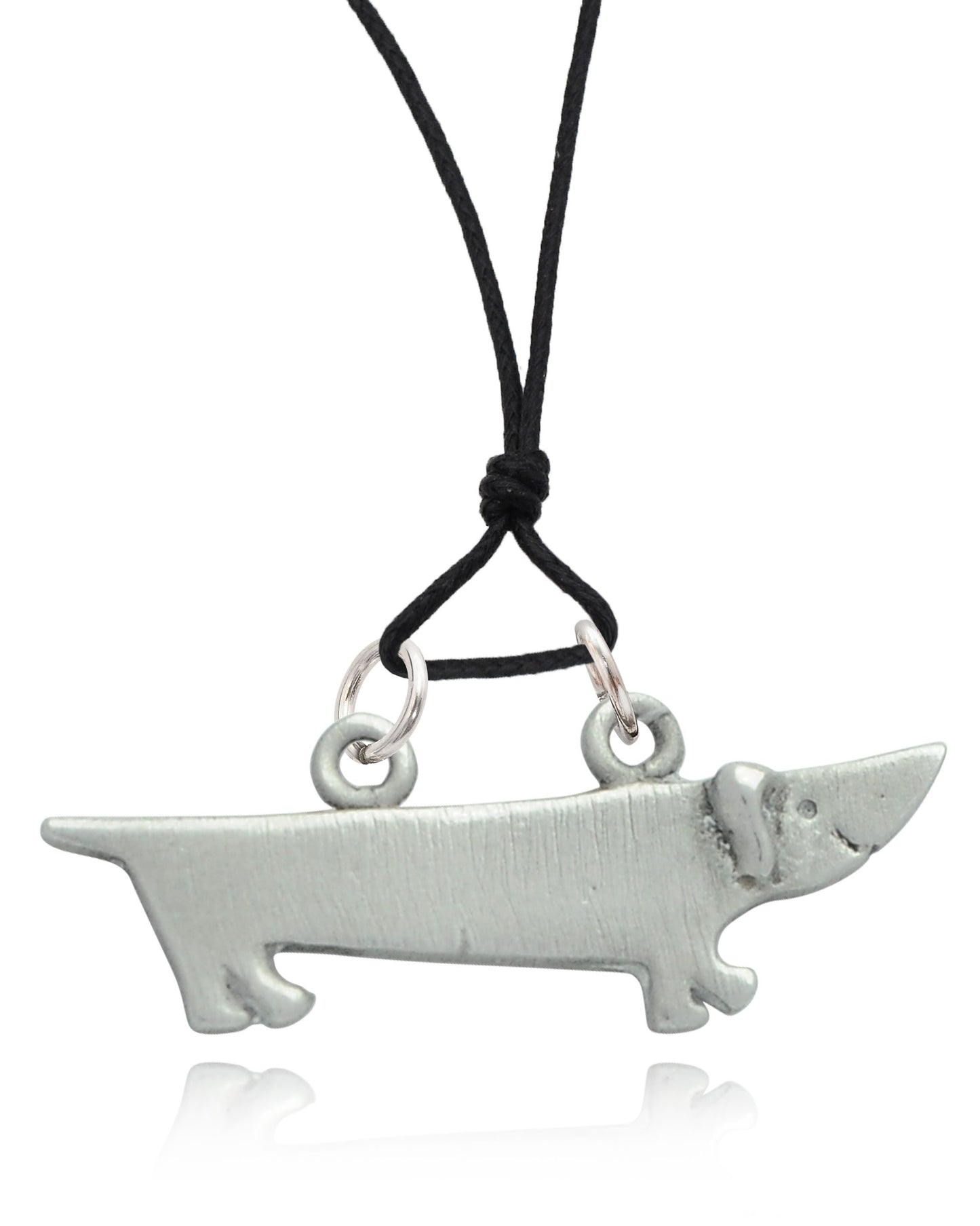 Dachshund Dog Silver Pewter Gold Brass Charm Necklace Pendant Jewelry