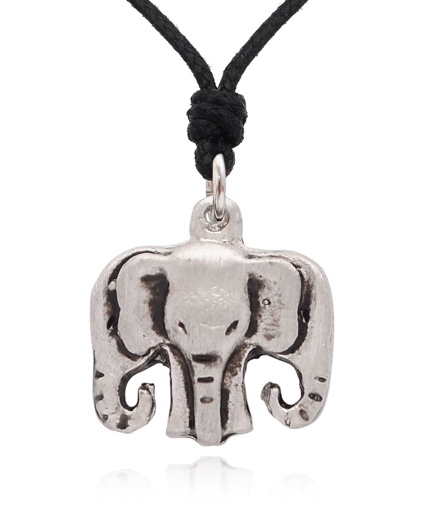 Elephant Head Ganesh Silver Pewter Gold Brass Charm Necklace Pendant Jewelry