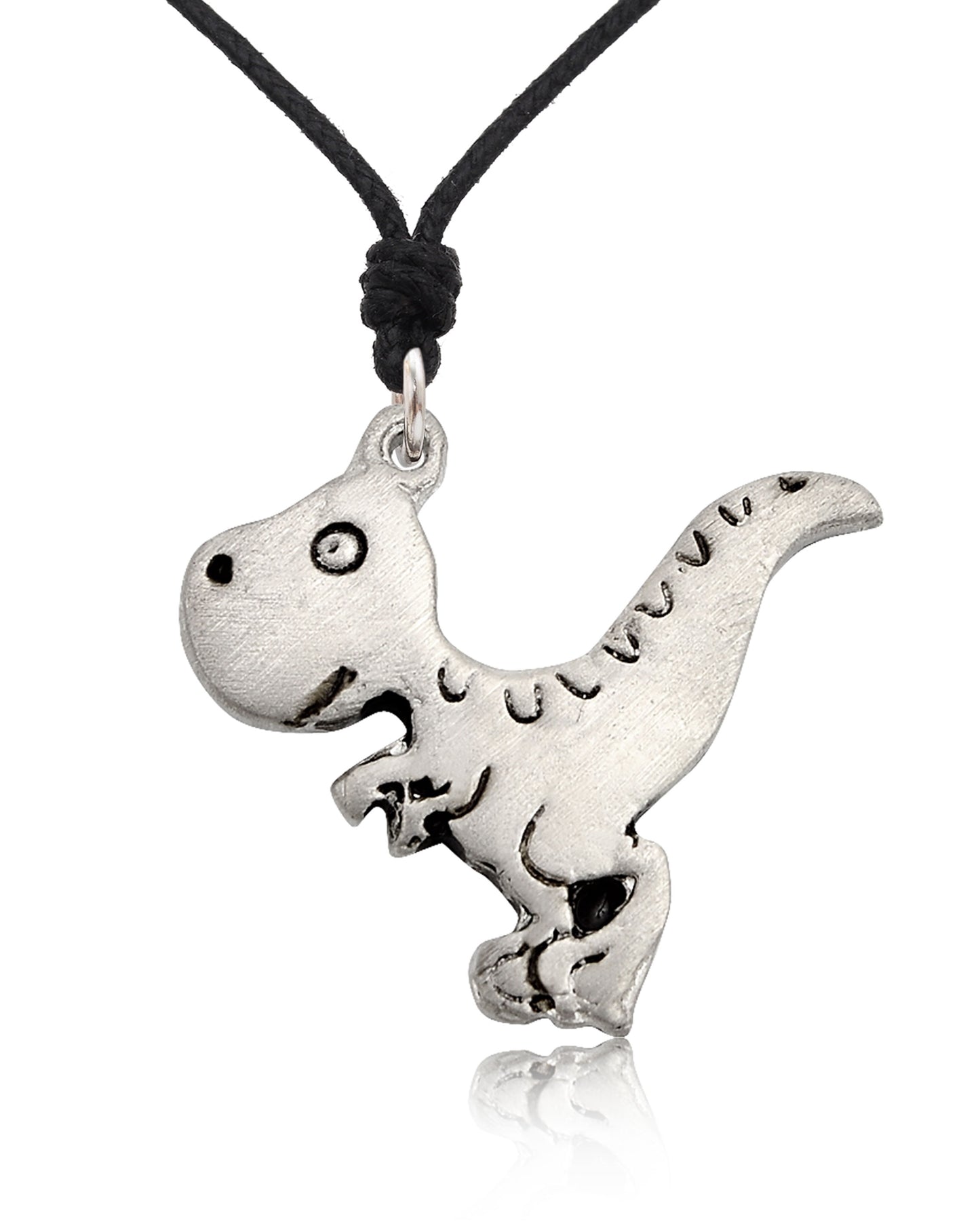 Lovely Dinosaur Silver Pewter Gold Brass Charm Necklace Pendant Jewelry