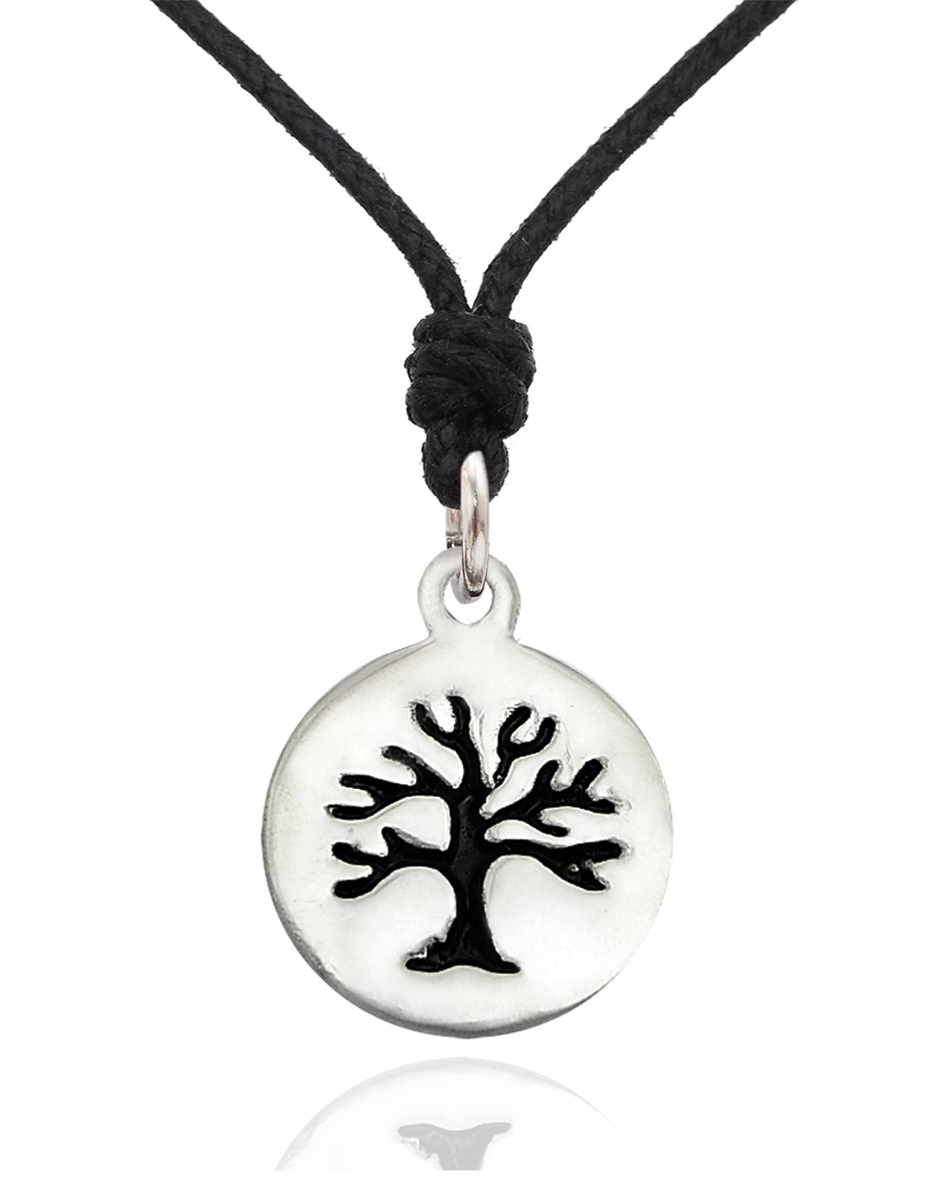 Tree Of Life Silver Pewter Charm Necklace Pendant Jewelry