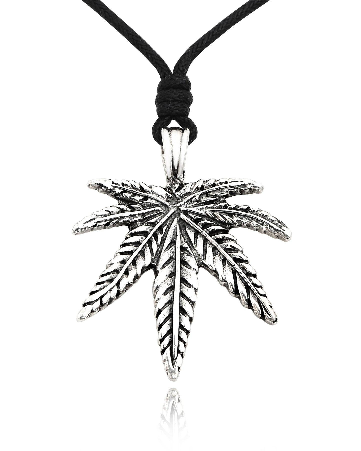 Lovely Marijuana Leaf Legalize it Silver Pewter Charm Necklace Pendant Jewelry