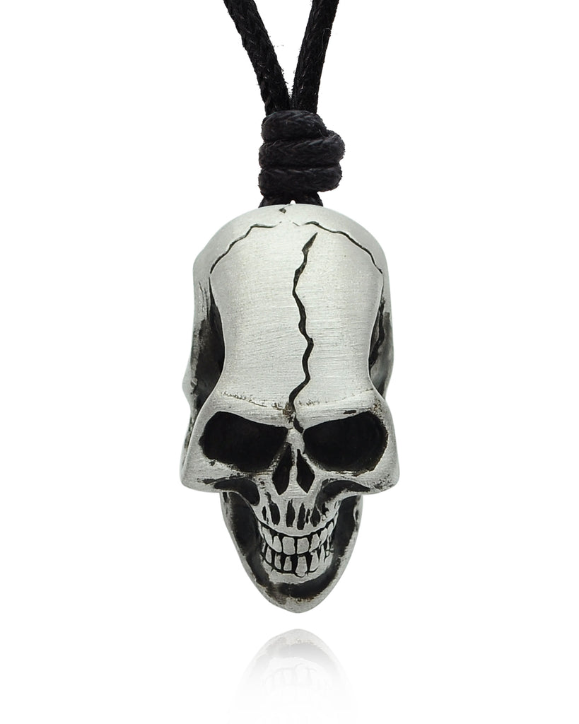 Gothic Skull Handmade Silver Pewter Gold Brass Necklace Pendant Jewelry