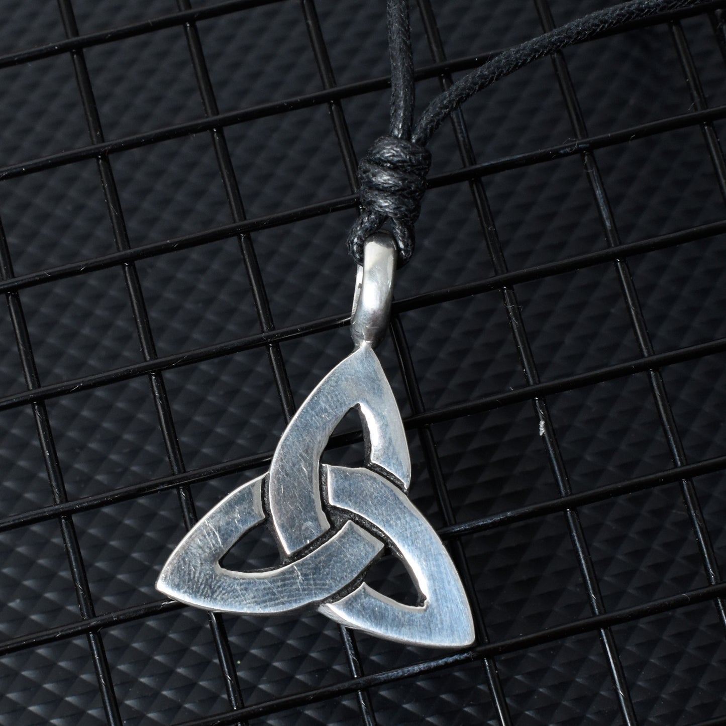 Trilogy Triquetra Silver Pewter Charm Necklace Pendant Jewelry