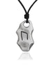 The Elder Futhark Viking Runes Silver Pewter Charm Necklace Pendant Jewelry