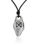 The Elder Futhark Viking Runes Silver Pewter Charm Necklace Pendant Jewelry