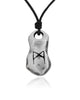 The Elder Futhark Viking Runes Silver Pewter Charm Necklace Pendant Jewelry