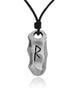 The Elder Futhark Viking Runes Silver Pewter Charm Necklace Pendant Jewelry