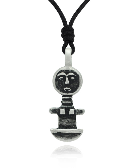 Aboriginal Hopi Sun Silver Pewter Charm Necklace Pendant Jewelry