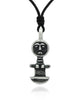 Aboriginal Hopi Sun Silver Pewter Charm Necklace Pendant Jewelry
