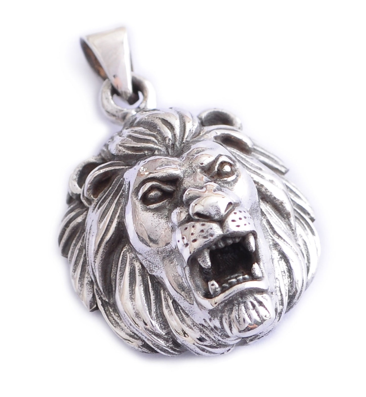Lion Of Judah Leo 92.5 Sterling Silver Necklace Pendant Jewelry