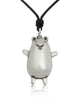 Chubby Groundhog Size M & S Silver Pewter Gold Brass Necklace Pendant Jewelry