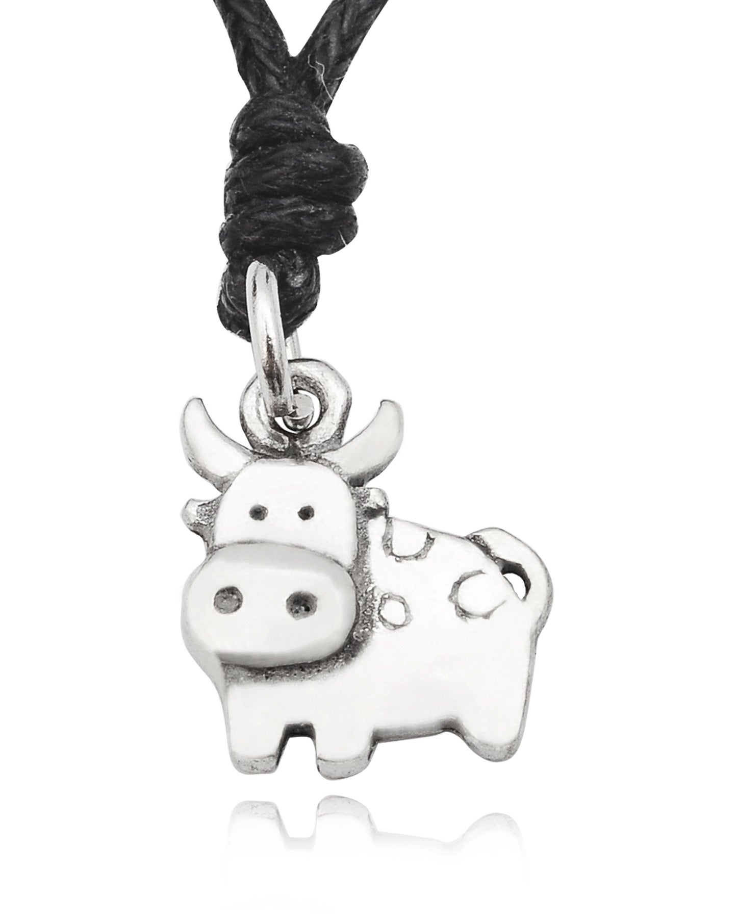 Milk Cow Cattle Silver Pewter Gold Brass Charm Necklace Pendant Jewelry