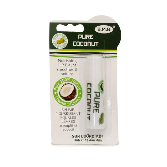 B.M.B Pure Coconut Oil Lipbalm -Pure 100% Natural Coconut Oil Lipstick